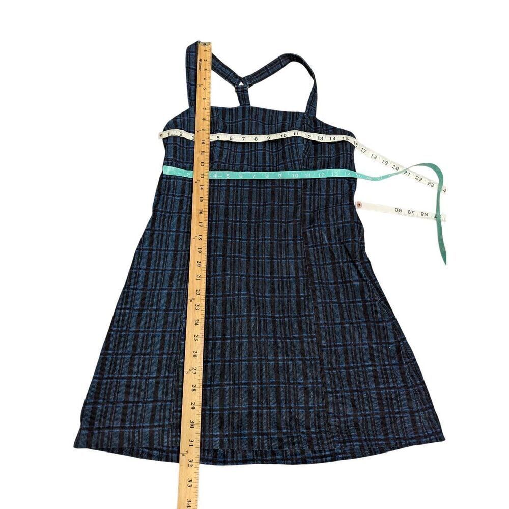Urban Outfitters torin empire-waist blue check corduroy mini dress Large - Picture 9 of 9